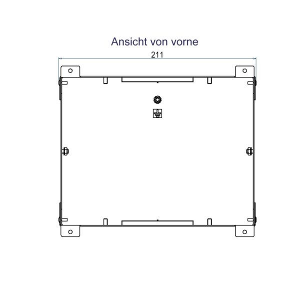 Produktbild WAD 135 500  -  Wandauslass WAD Gehäuse Typ 35 für Steckdoseneinsatz vertikal